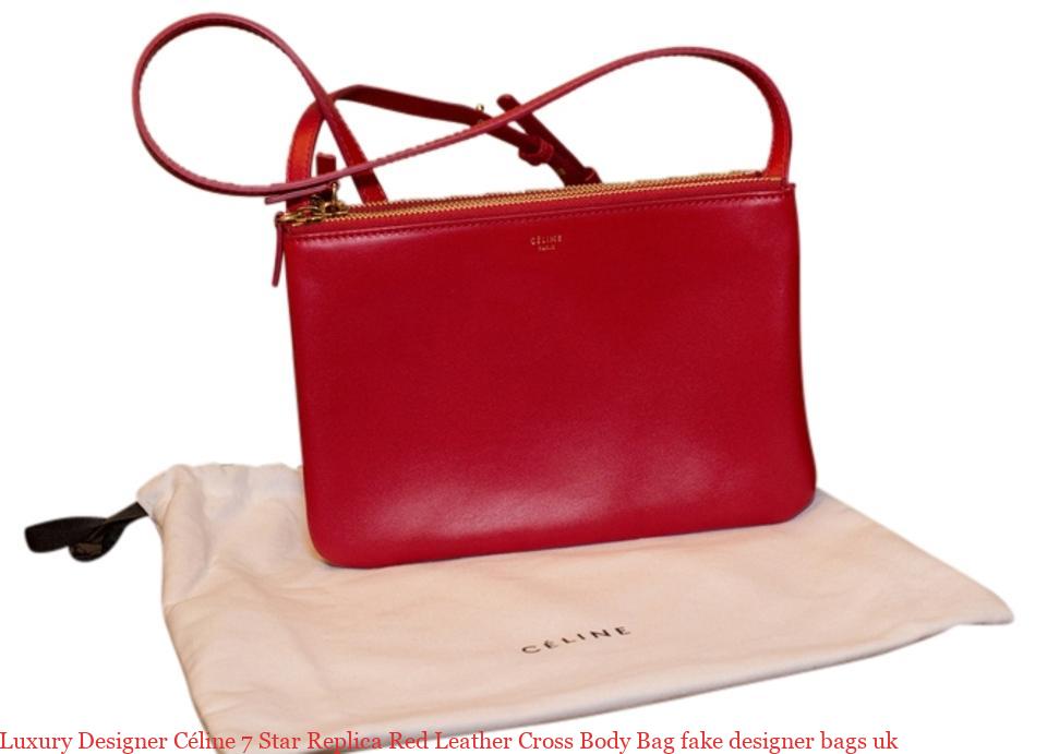 Luxury Designer Céline 7 Star Replica Red Leather Cross Body Bag fake designer bags uk – 7 Star ...